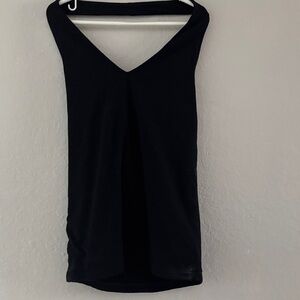 LOFT Black V-Neck Tank Top
